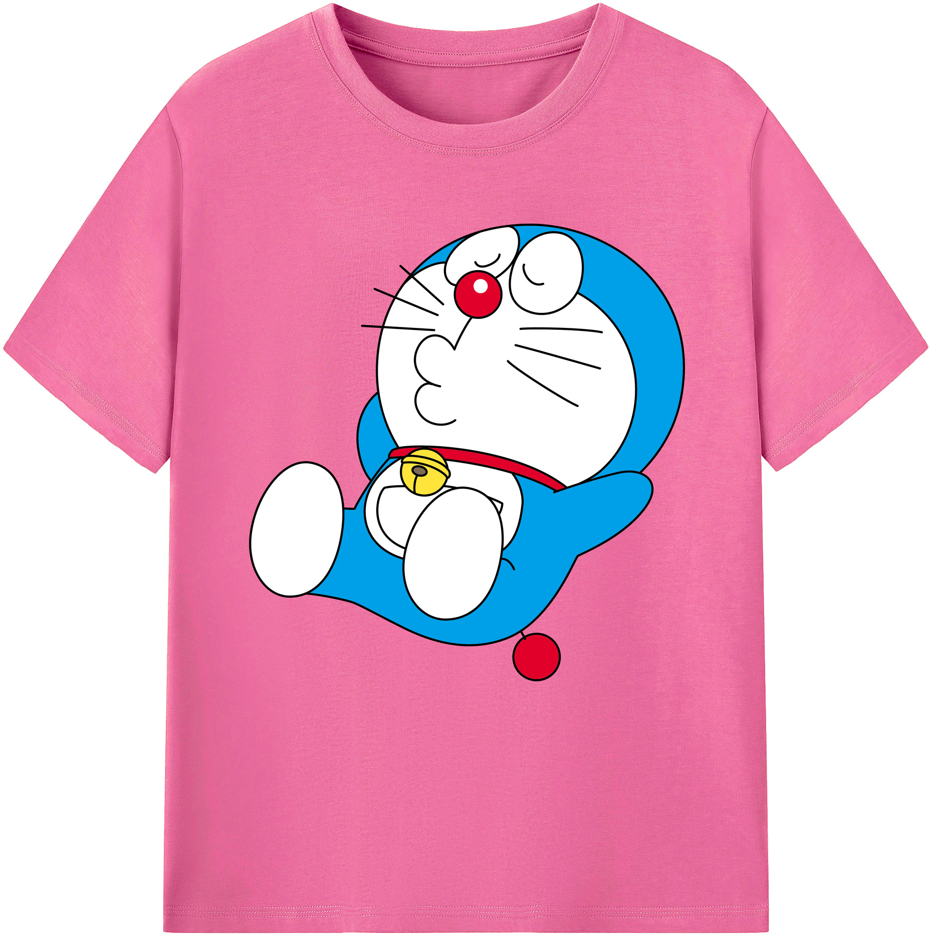 （画像用） ドラえもん Doraemon レディースカジュアルプリントTシャツ（綿100％）